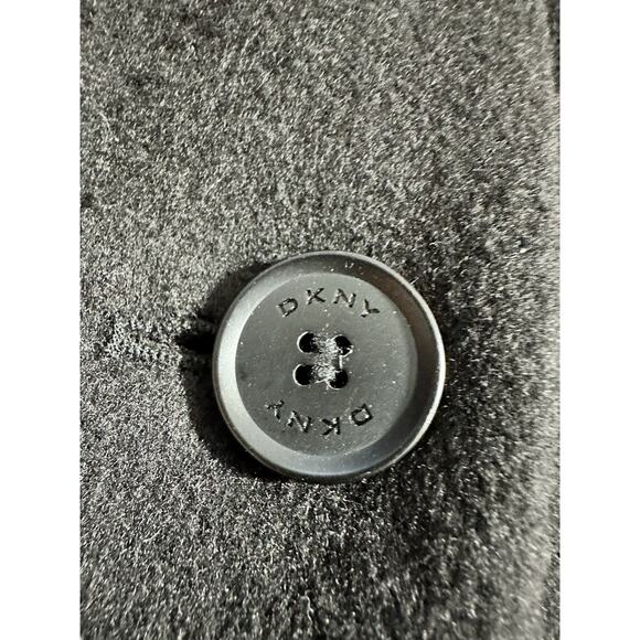 DKNY Women's Wool Blend Walker 3 Button Winter Pea Coat Black Plus Size 1X - Picture 8 of 11